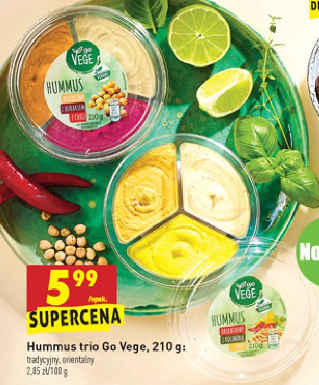 Pasta hummus trio Govege promocja