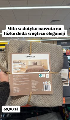 Narzuta na łóżko SMUKEE HOME promocja w Biedronka