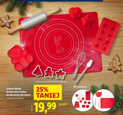 Zestaw akcesoriów do pieczenia dla dzieci Livarno Home promocja w Lidl