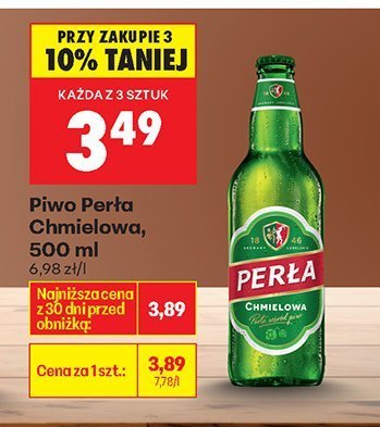 Piwo Perła Chmielowa promocja w Biedronka