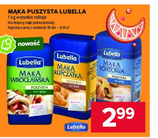 Mąka krupczatka Lubella mąka puszysta promocja w Stokrotka