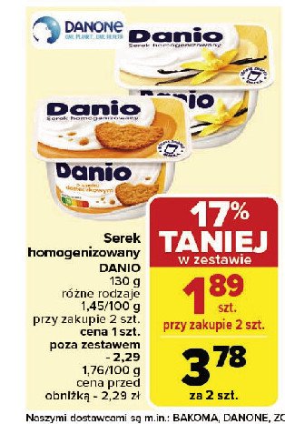 Serek ciasteczkowy Danone danio promocja