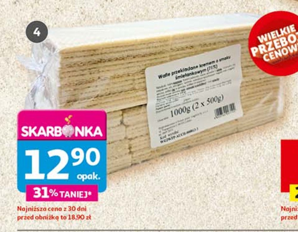 Wafle orzechowe promocja