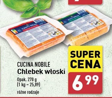 Chlebek włoski Cucina nobile promocja