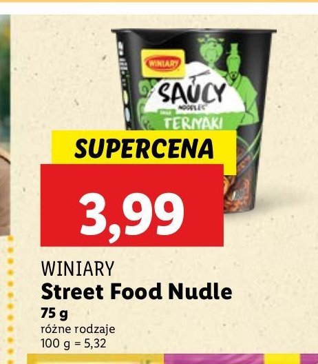 Danie teriyaki Winiary saucy noodles promocja