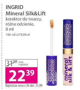 Korektor nr 1 Ingrid mineral silk & lift Ingrid cosmetics promocja