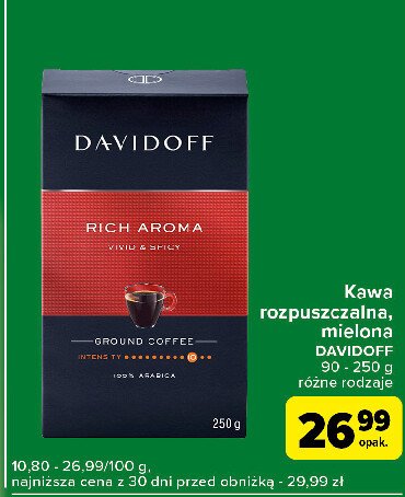 Kawa Davidoff cafe rich aroma promocja