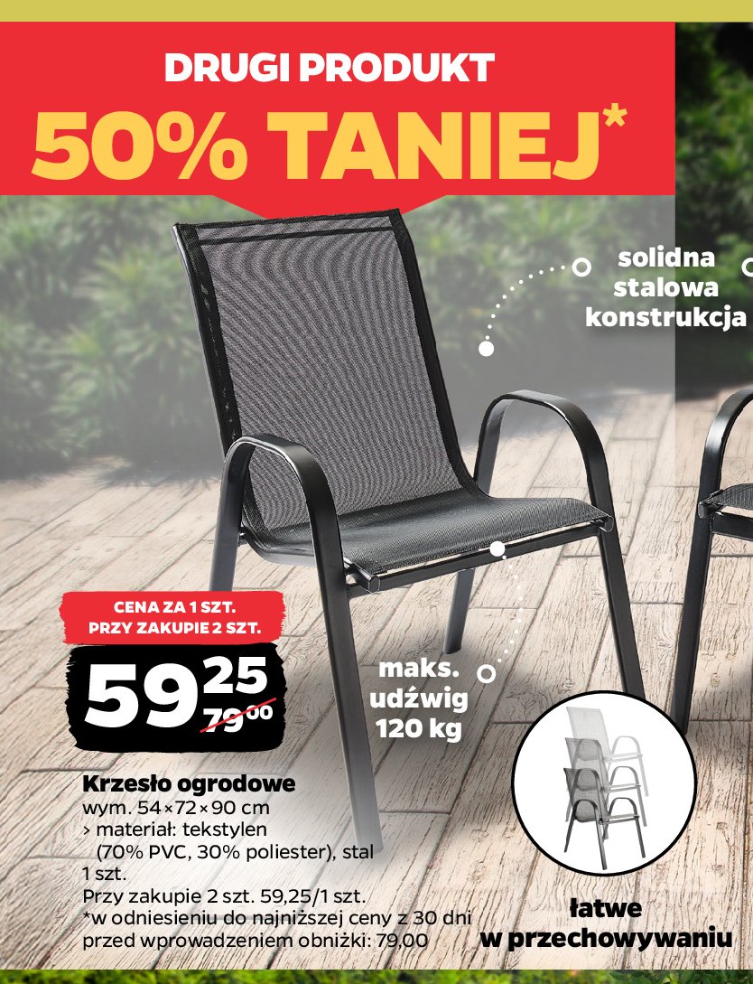 Krzes艂o ogrodowe promocja