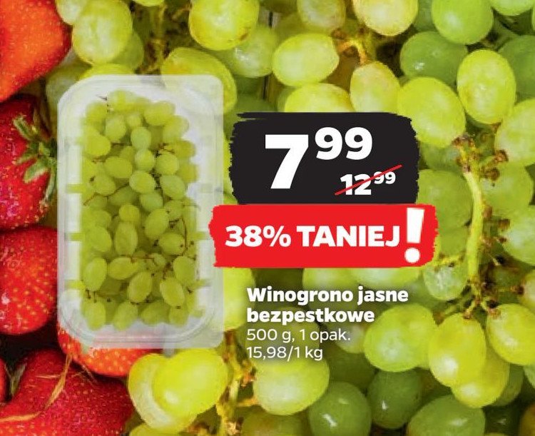 Winogrona białe bezpestkowe promocja