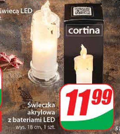 Świeca led Cortina promocja