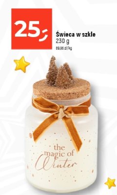 Świeca w szkle 230 g promocja w Dealz