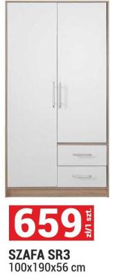 SZAFA SR3 100x190x56 cm promocja w Merkury Market