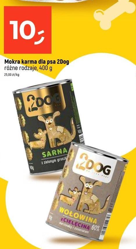 Karma dla psa wołowina z cielęciną 2dog promocja