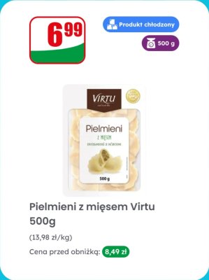 Pierogi z mięsem 500 g promocja w Dino