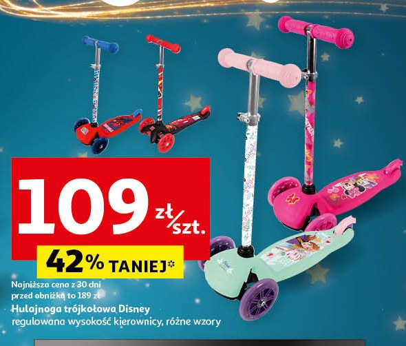 Hulajnoga trójkołowa disney promocja w Auchan