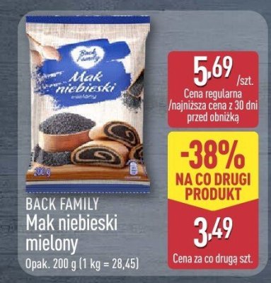 Mak niebieski mielony promocja w Aldi