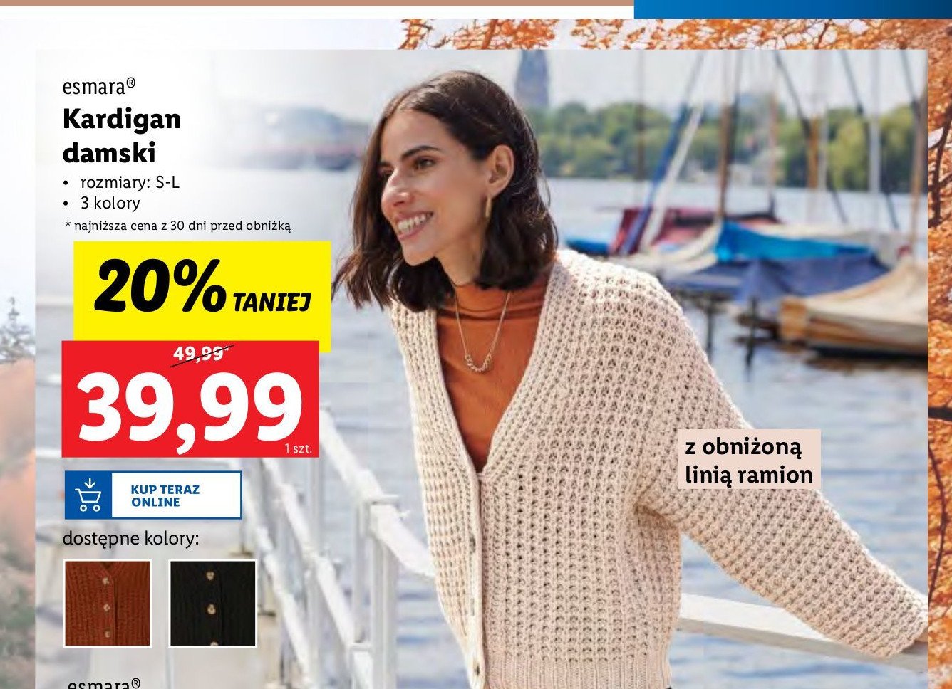 Kardigan damski s-l Esmara promocja