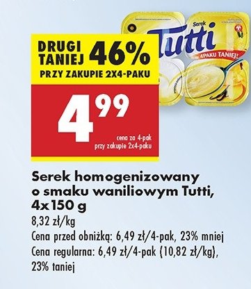 Serek wanilia Tutti promocja