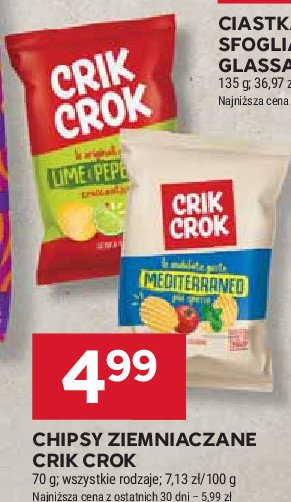 Chipsy zioła śródziemnomorskie Crik crok promocja