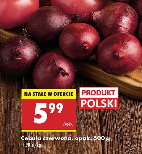 Cebula czerwona promocja