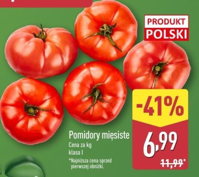 Pomidory mięsiste promocja w Aldi