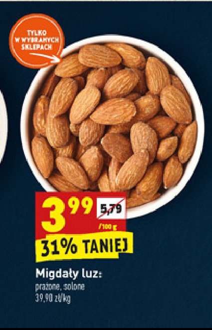 Migdały solone promocja w Intermarche
