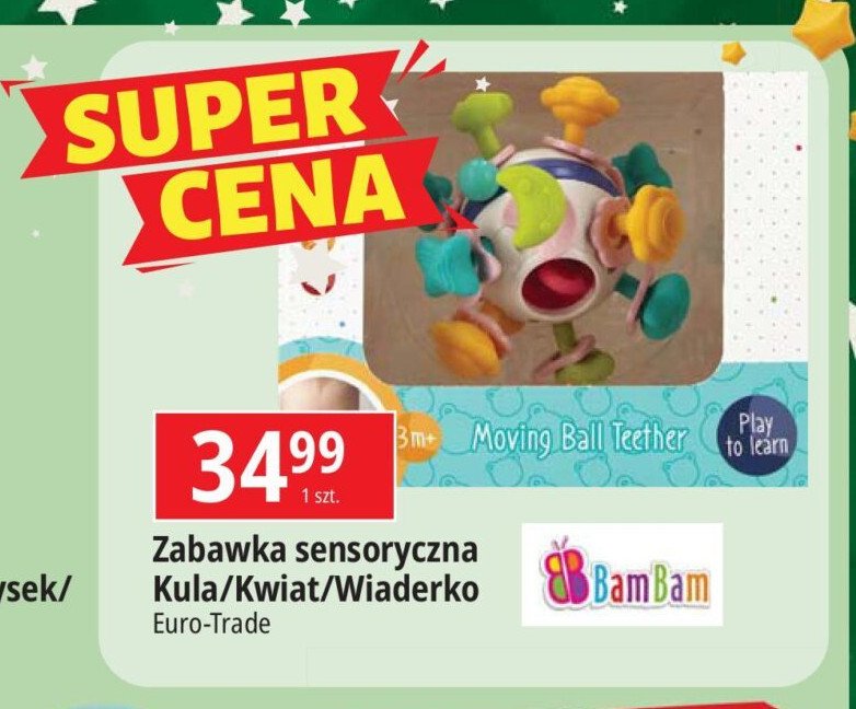 Zabawka kula z grzechotką BAM BAM promocja w Leclerc