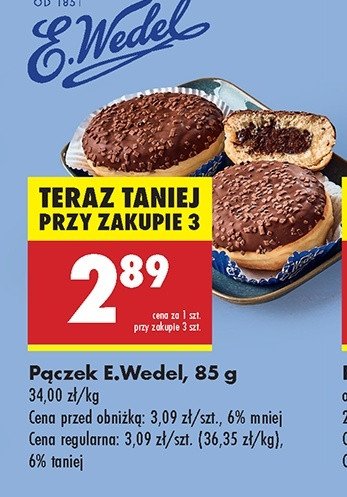 Pączek czekolada E. wedel promocja