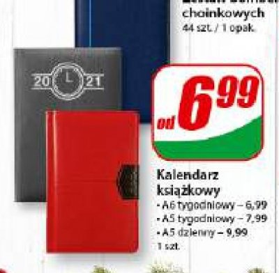 Kalendarz książkowy a5 2021 układ tygodniowy promocja