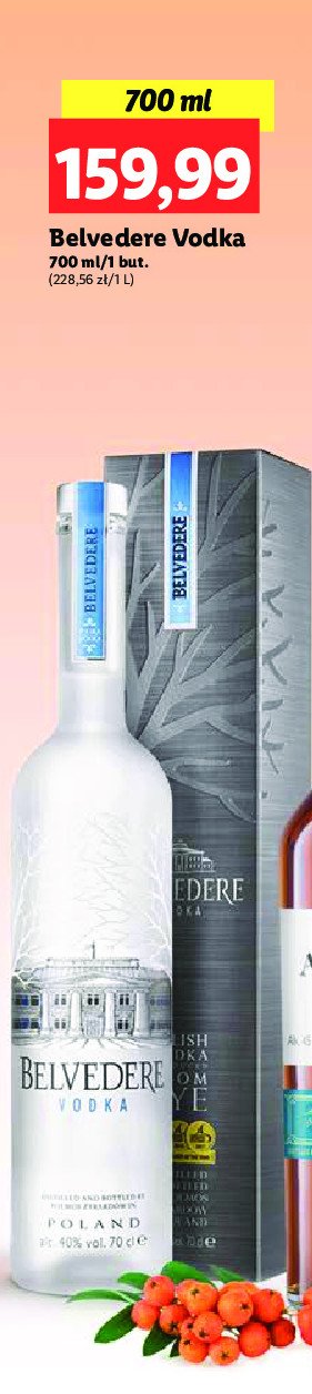 Wódka - kartonik Belvedere promocja