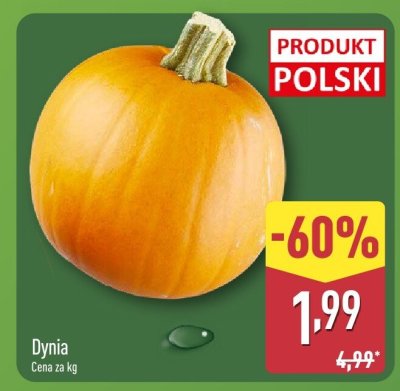 Dynia mrożona bio 2bebio promocja w Aldi