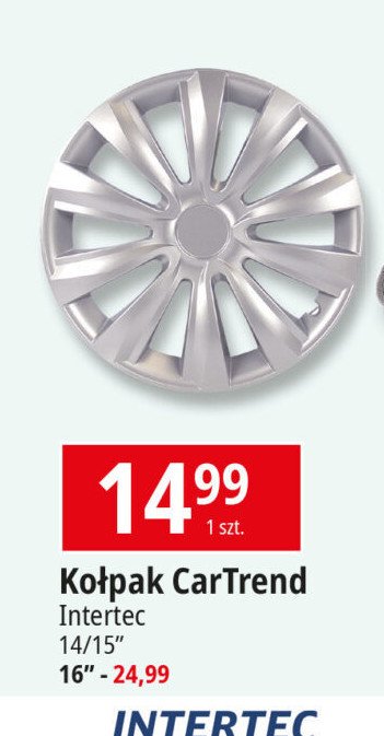 Kołpak cartrend 15" Intertec promocja w Leclerc