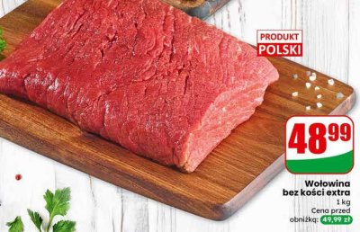 Wołowina bez kości extra promocja w Dino