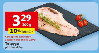 Tołpyga płat bez skóry Auchan promocja w Auchan