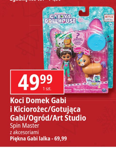 Lalka gabi koci domek art studio Spin master promocja w Leclerc