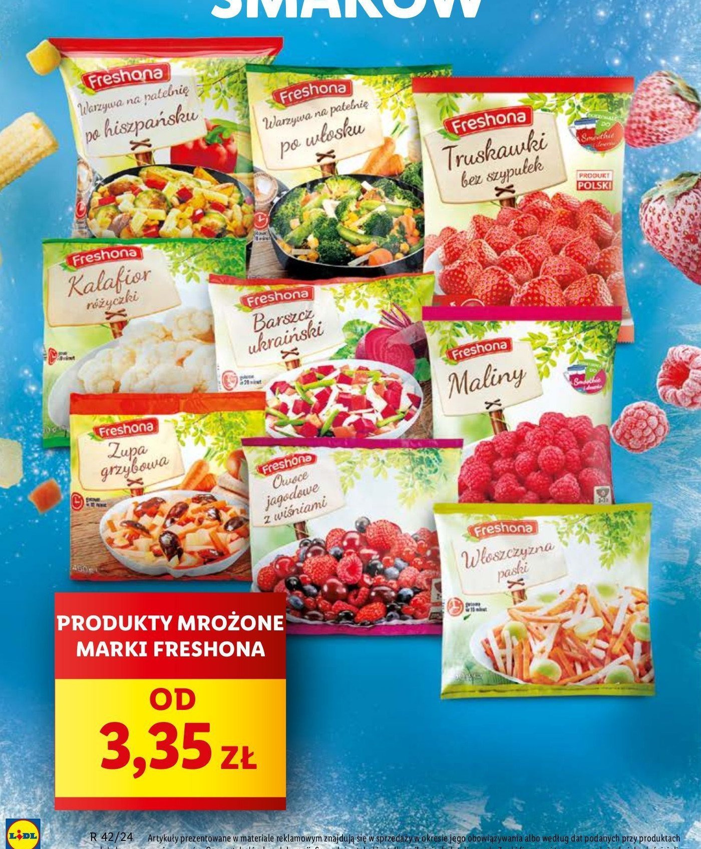 Maliny mrożone Freshona promocja