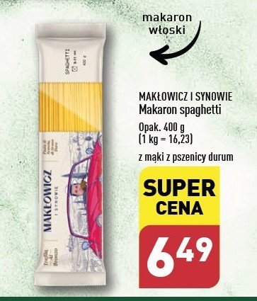 Makaron spaghetti Makłowicz i synowie promocja