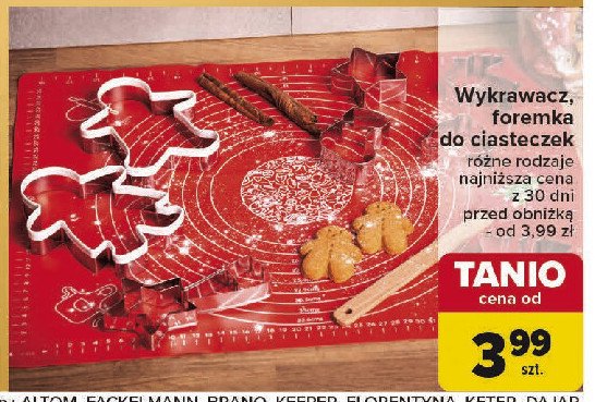 Wykrawacze do ciastek promocja w Carrefour