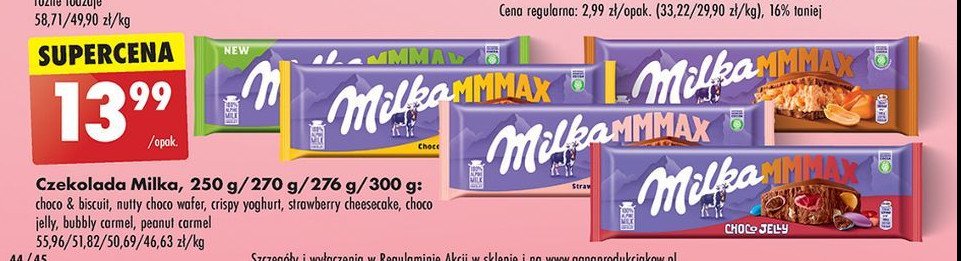 Czekolada strawberry cheesecake Milka mmmax promocja