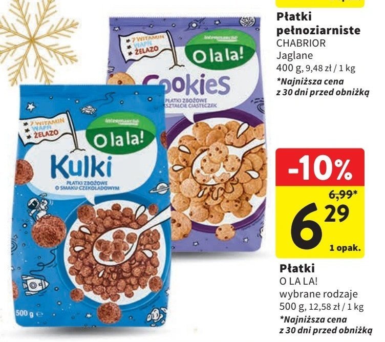 Płatki cookies O la la! promocja