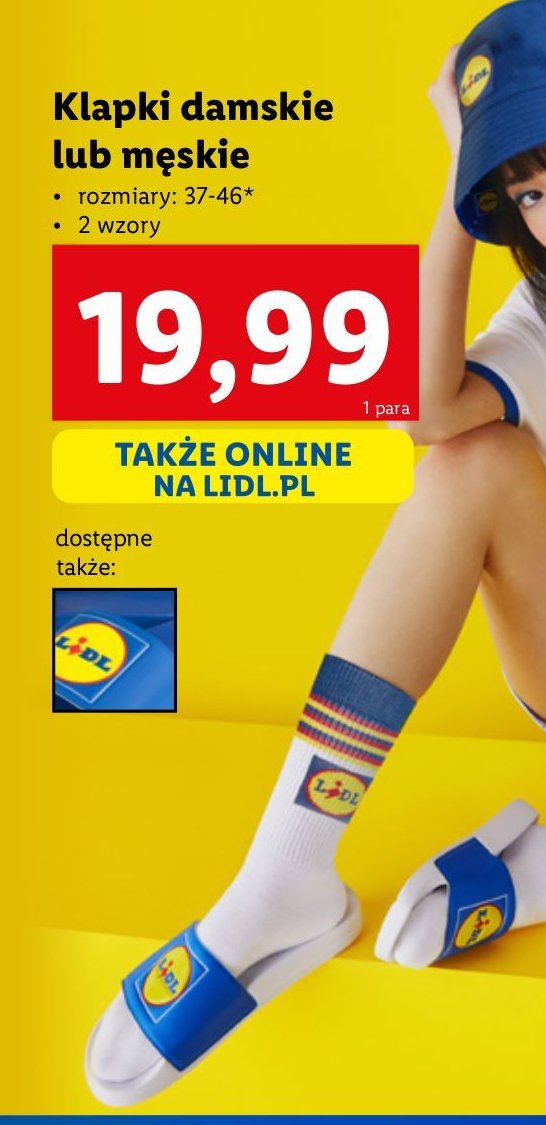 Klapki męskie lidl Livergy promocja w Lidl