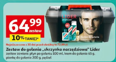 Zestaw do golenia "skrzynka narzędziowa" Lider promocja w Auchan