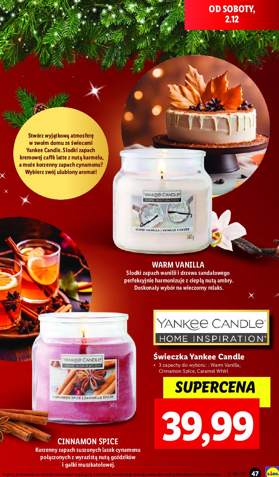 Świeca zapachowa warm vanilla YANKEE CANDLE promocja