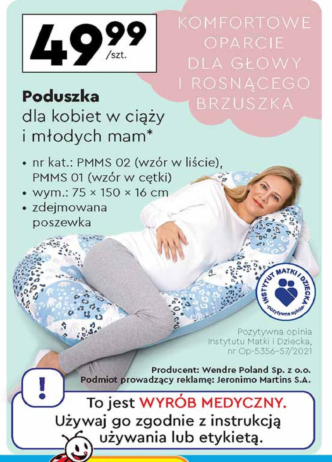 Poduszka dla kobiet w ciąży promocja