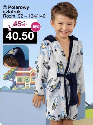 Szlafrok polarowy Bluey promocja w Woolworth