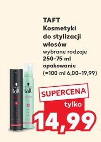 Pianka do włosów Taft true volume promocja