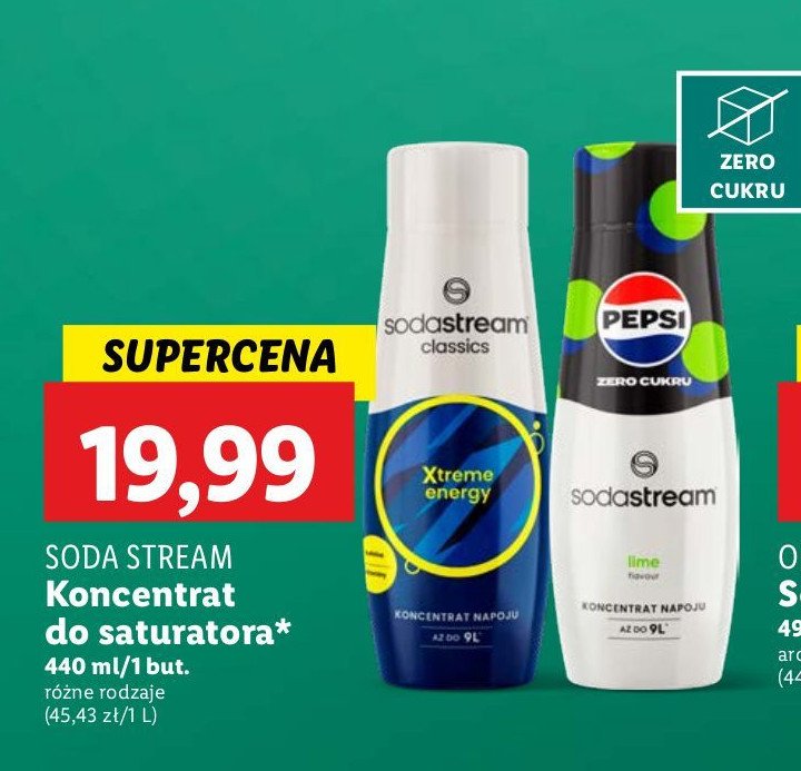 Sok do przygotowania napojów gazowanych classic xtreme energy Sodastream promocja