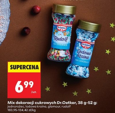 Mix dekoracji cukrowych Dr.Oetker promocja w Biedronka