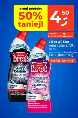 Żel do WC Kret różne rodzaje promocja w Dealz