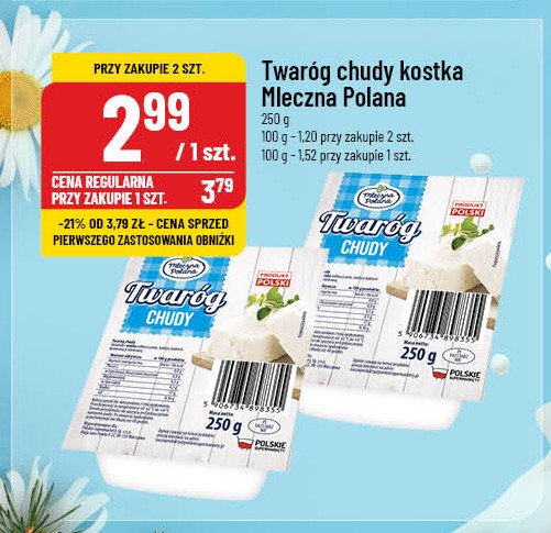 Twaróg chudy Mleczna polana promocja